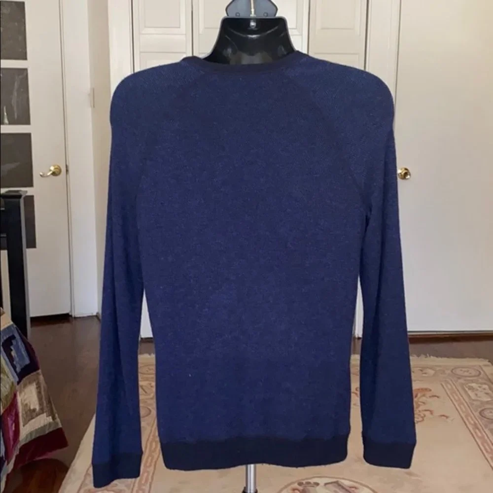 Vince Men's Navy blue wool cashmere sweater size S